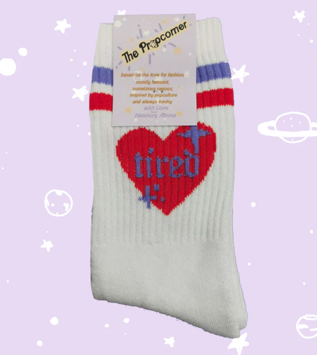 [HP007751] Tired Socken Weiß